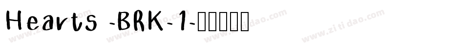 Hearts -BRK-1字体转换
